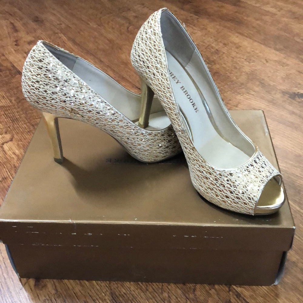 Gold Evening Shoes